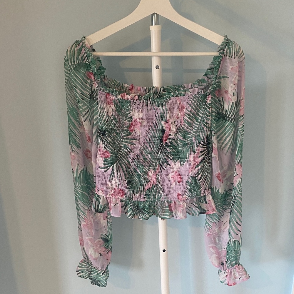 Tropical Floral Blouse